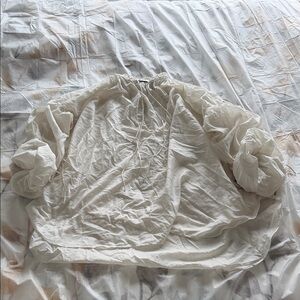 Saint Louis Laurent Cream Gathered Blouse